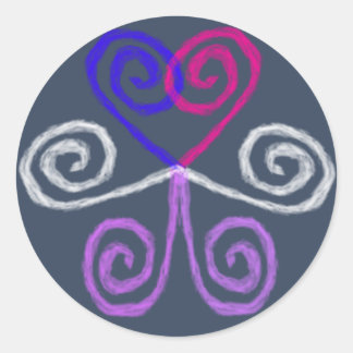 Intersex Pride Classic Round Sticker