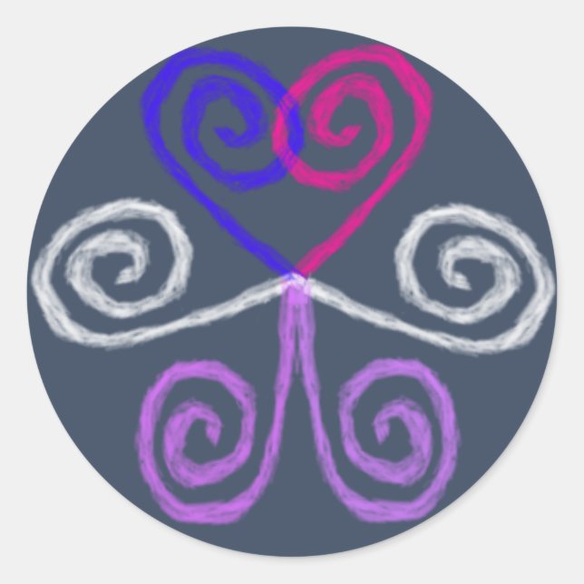 Intersex Pride Classic Round Sticker (Front)