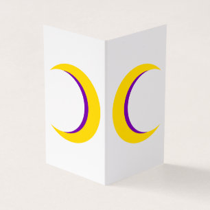 Intersex Pride Crescent Moons Greeting Card