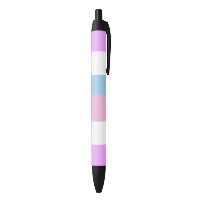 Intersex Pride Flag Black Ink Pen (Bottom (Vertical))