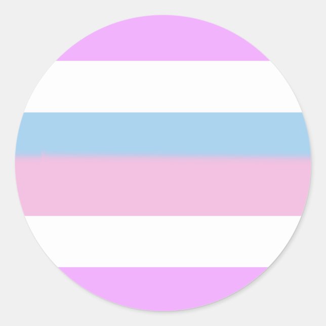 Intersex Pride Flag Classic Round Sticker (Front)