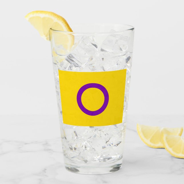 Intersex Pride Flag Glass (Front Ice)