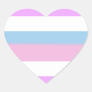 Intersex Pride Flag Heart Sticker