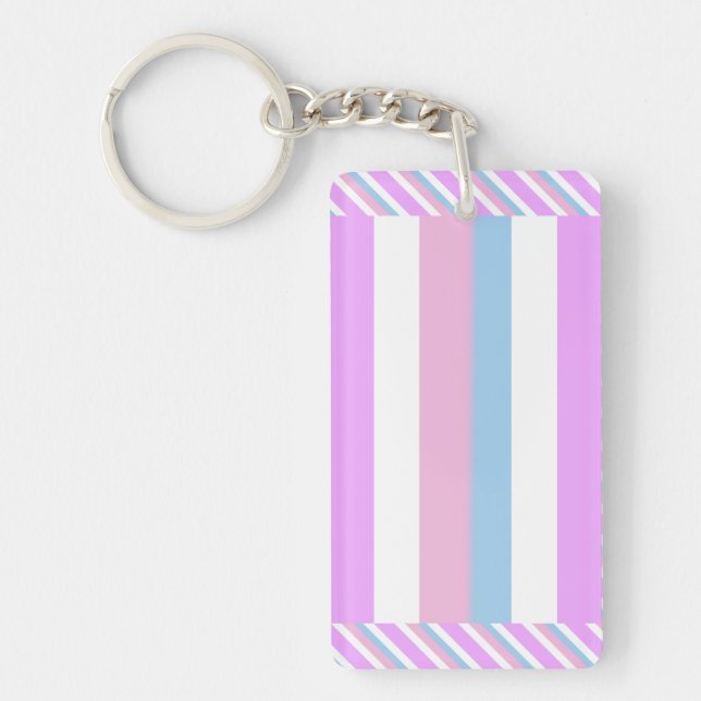 Intersex Pride Flag Key Ring (Front)