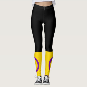 Intersex Pride Flag Leggings