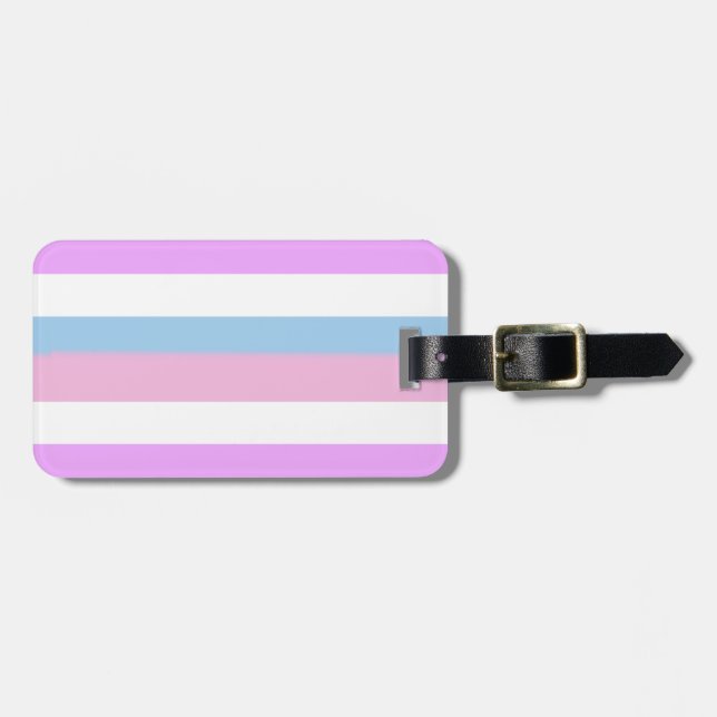 Intersex Pride Flag Luggage Tag (Front Horizontal)