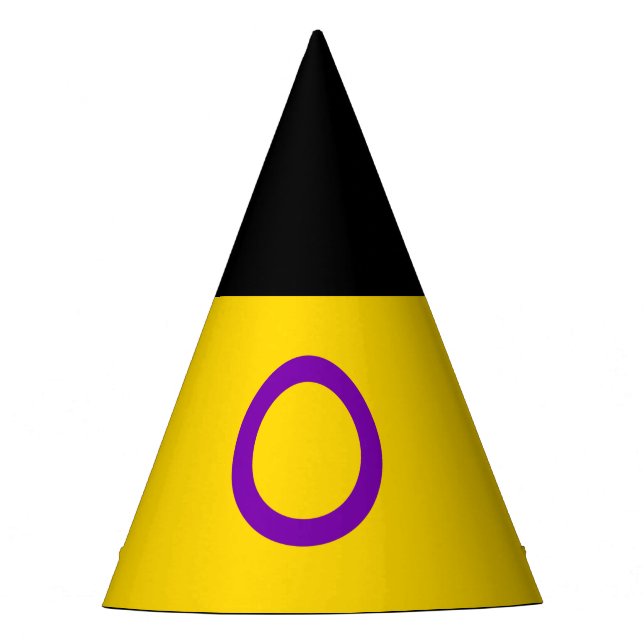 Intersex Pride Flag Party Hat (Front)