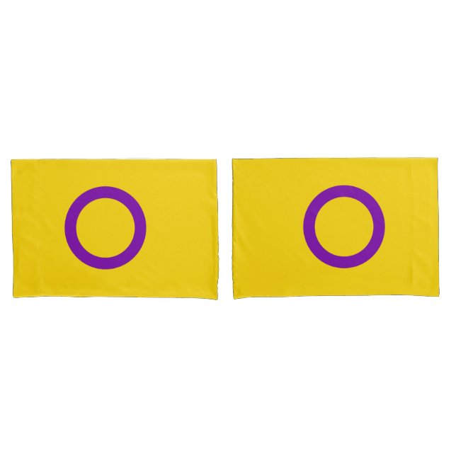 Intersex Pride Flag Pillowcase (Front-Set)