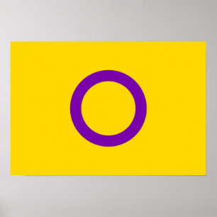 Intersex Pride flag Poster