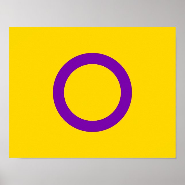 Intersex Pride Flag Poster (Front)