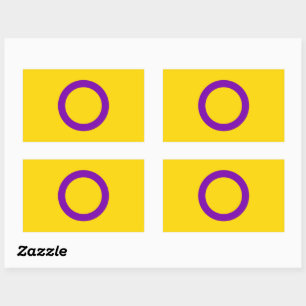 Intersex Pride Flag Rectangular Sticker