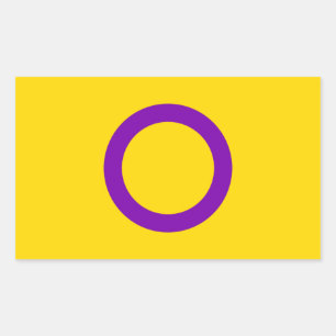 Intersex Pride Flag Rectangular Sticker