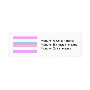 Intersex Pride Flag Return Address Label