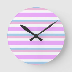 Intersex Pride Flag Round Clock