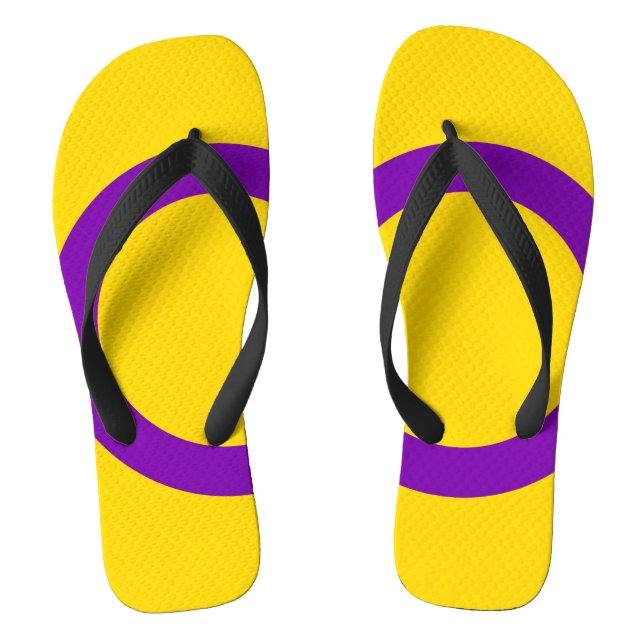 Intersex Pride Flag Thongs (Footbed)