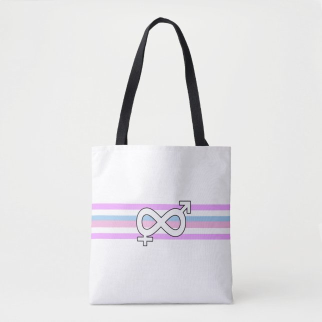 Intersex Pride Flag Tote Bag (Front)
