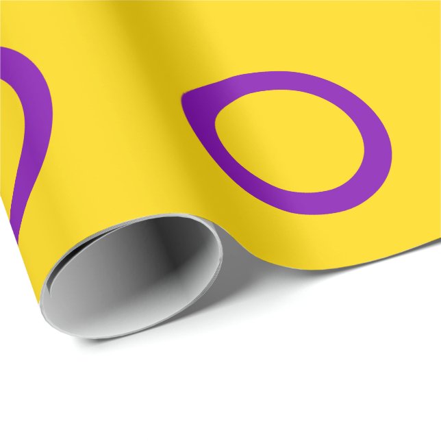 Intersex Pride Flag Wrapping Paper (Roll Corner)