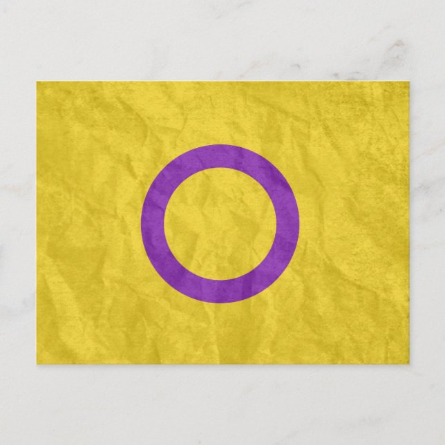 INTERSEX PRIDE POSTCARD (Front)
