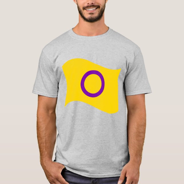 Intersex Pride Wavy Flag T-Shirt (Front)