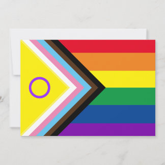 Intersex Progress Pride Flag  Invitation