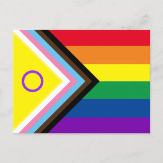 Intersex Progress Pride Flag  Postcard
