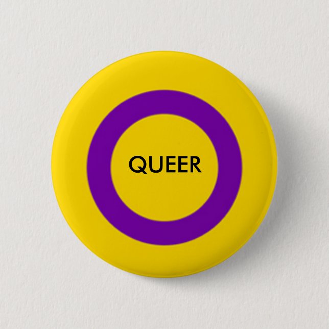 Intersex Queer Pride Button (Front)
