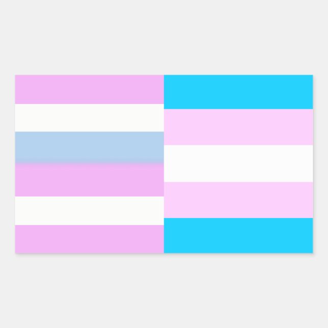 Intersex/trans pride flags sticker (Front)