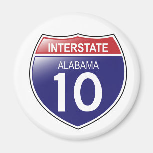 Interstate 10 Alabama Magnet