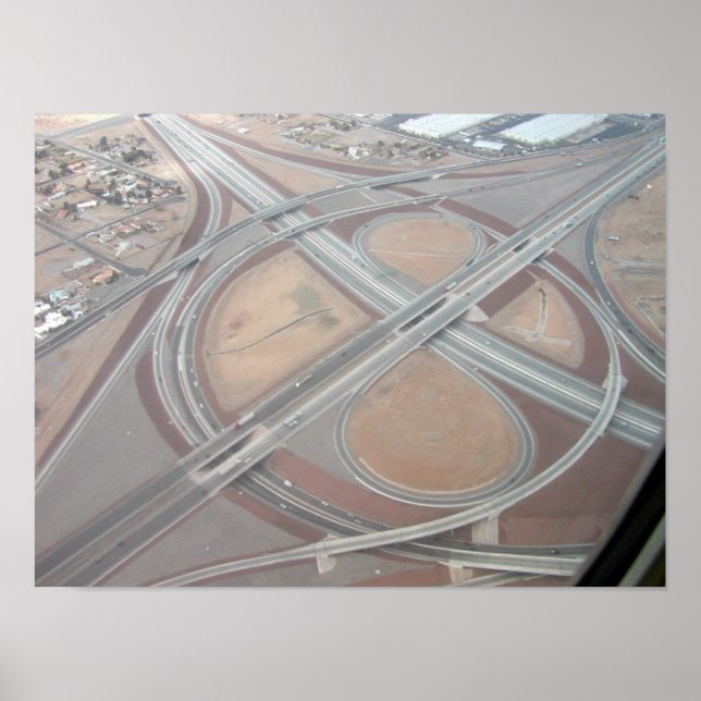 Interstate 15 & 215 Freeway Loop Las Vegas Poster (Front)