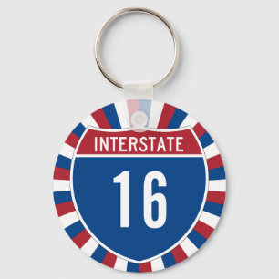 Interstate 16 key ring