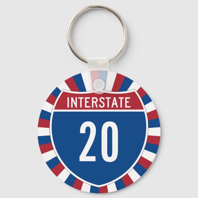 Interstate 20 key ring (Front)