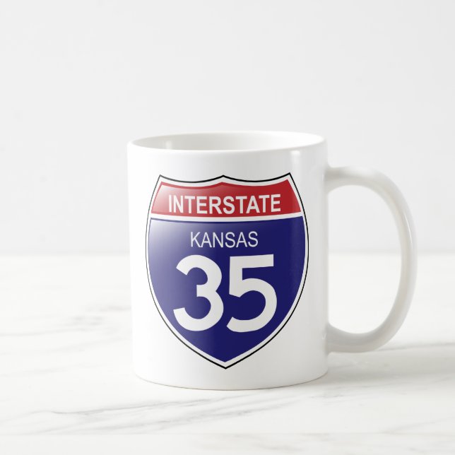 Interstate 35 in Kansas Mug (Right)