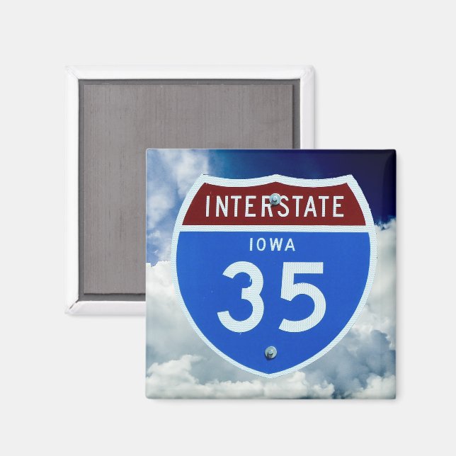 Interstate 35 Shield Magnet (Front/Back)