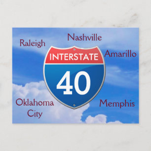 Interstate 40 - postcards