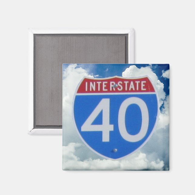 Interstate 40 Shield Magnet (Front/Back)