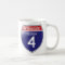 Interstate 4 in Florida with State Outline Mug
