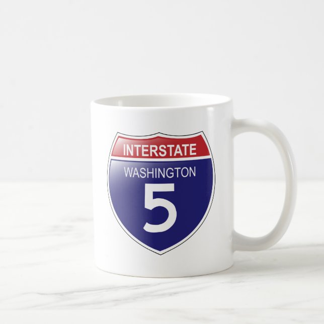 Interstate 5 in Washington Mug (Right)