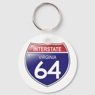Interstate 64 in Virginia Keychain