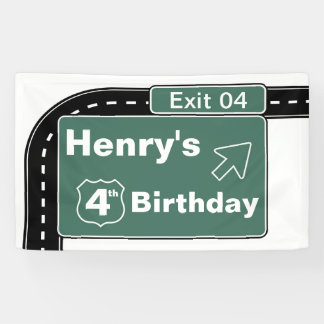 Interstate Birthday Banner