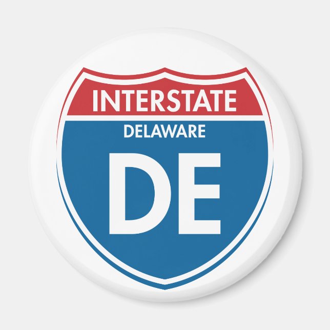 Interstate Delaware DE Magnet (Front)