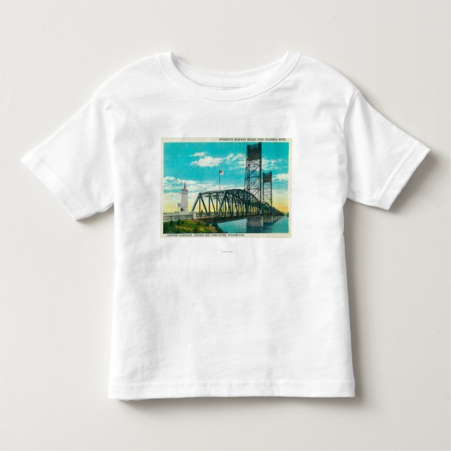 Interstate Highway Bridge over Columbia River Toddler T-Shirt (Front)