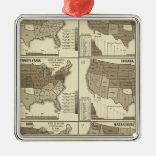Interstate migration metal tree decoration