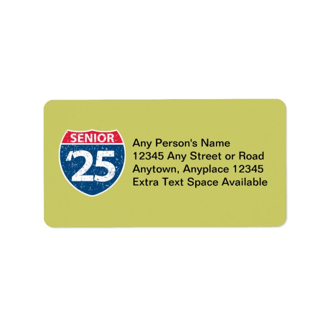 Interstate Senior '25 Labels (Front)