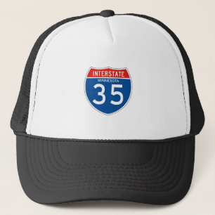 Interstate Sign 35 - Minnesota Trucker Hat