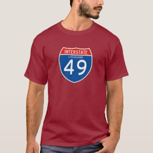 Interstate Sign 49 - Louisiana T-Shirt