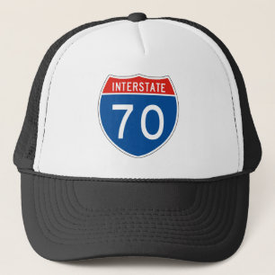 Interstate Sign 70 Trucker Hat