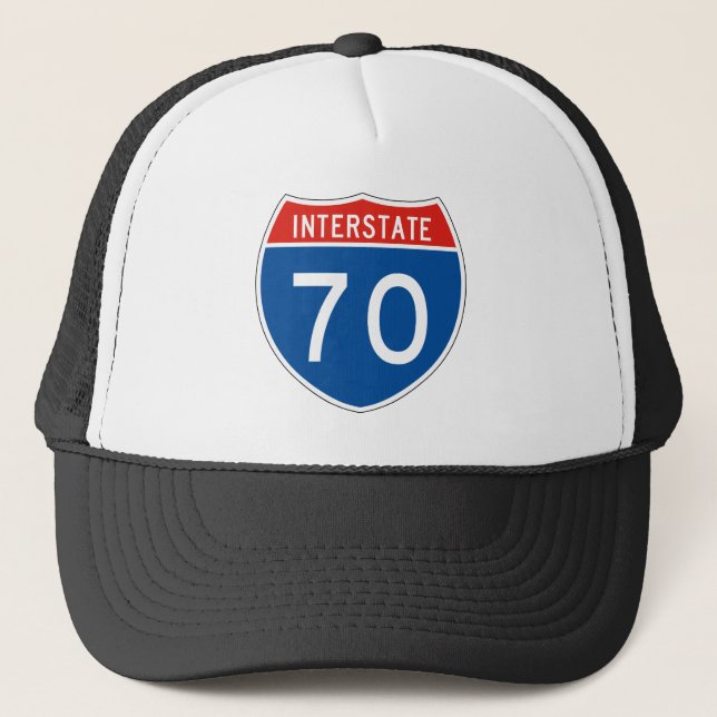 Interstate Sign 70 Trucker Hat (Front)