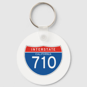 Interstate Sign 710 - California Key Ring