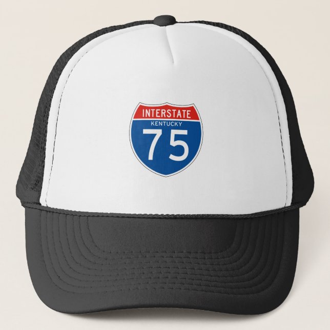 Interstate Sign 75 - Kentucky Trucker Hat (Front)