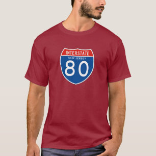 Interstate Sign 80 - New Jersey T-Shirt